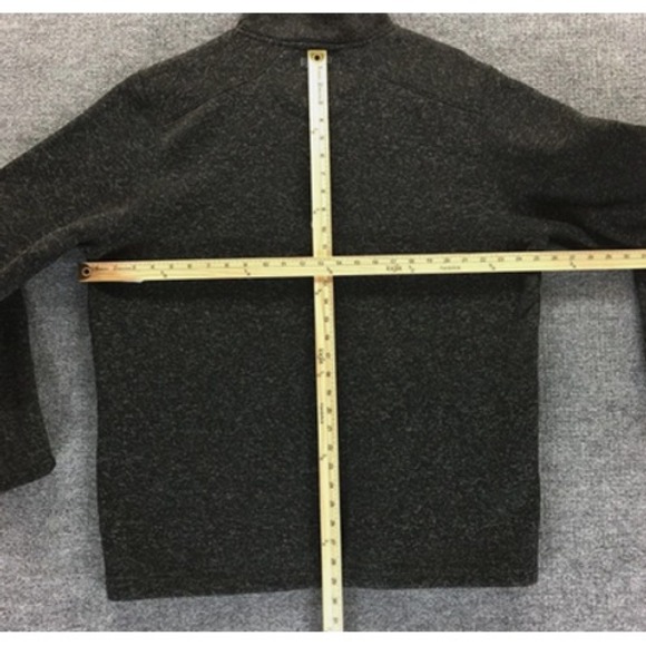 Red Head Sweater Mens XL Gray Quarter Snap Pullover 100% Polyester Outdoors - Picture 5 of 7